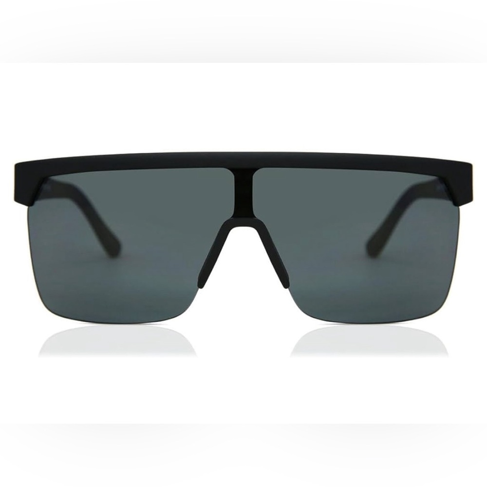 Spy HD+ Flynn 50/50 Matte Black sunglasses with HappyLens